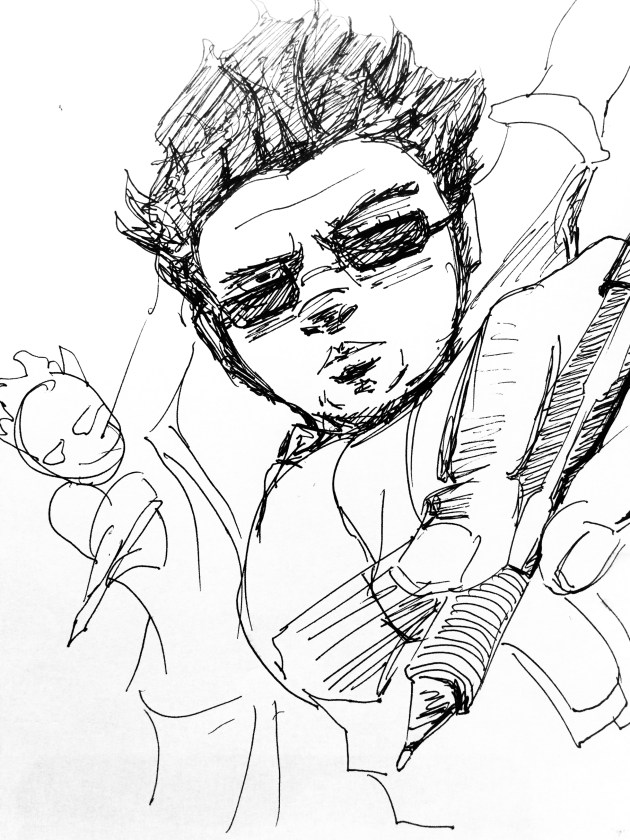 SELF PORTRAIT / BALL POINT PEN