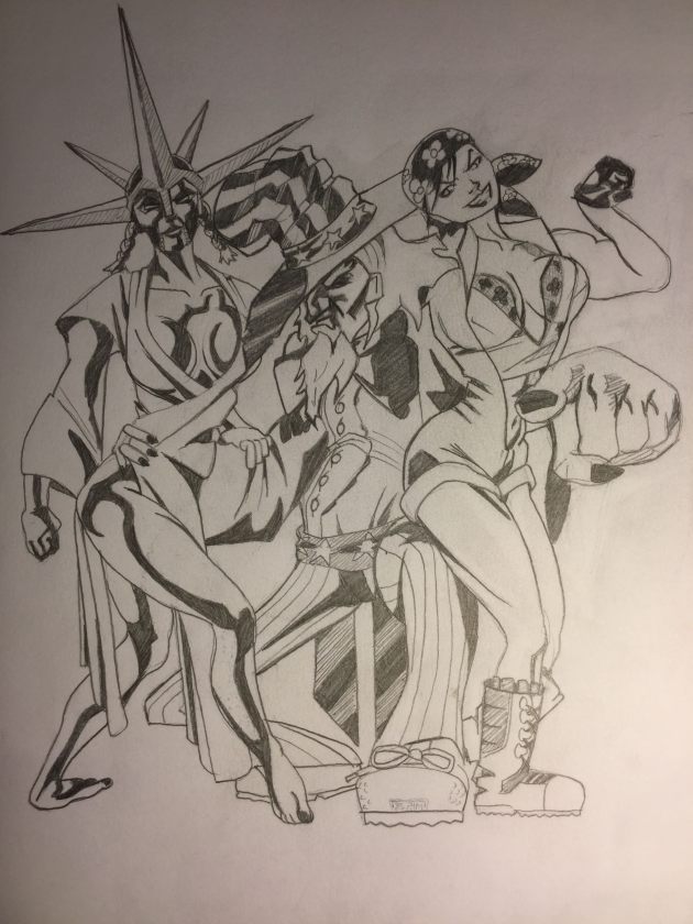 CHILDREN OF AMERICA / GRAPHITE PENCIL, DIGITAL&nbsp;INK