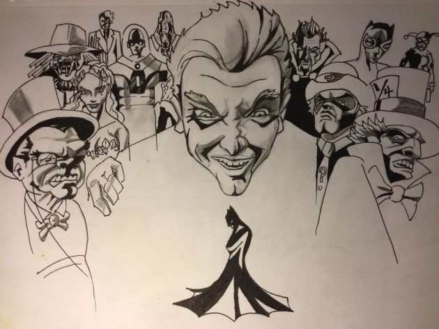 ROGUES / PENCIL AND BLACK&nbsp;MARKER