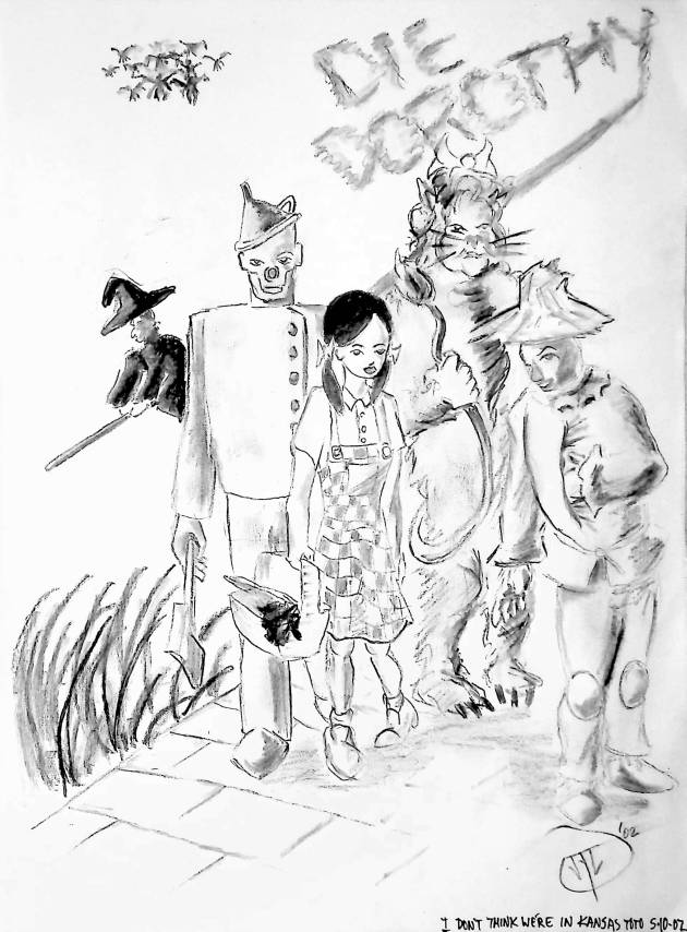 I DON’T THINK WE’RE IN KANSAS TOTO / GRAPHITE&nbsp;PENCIL