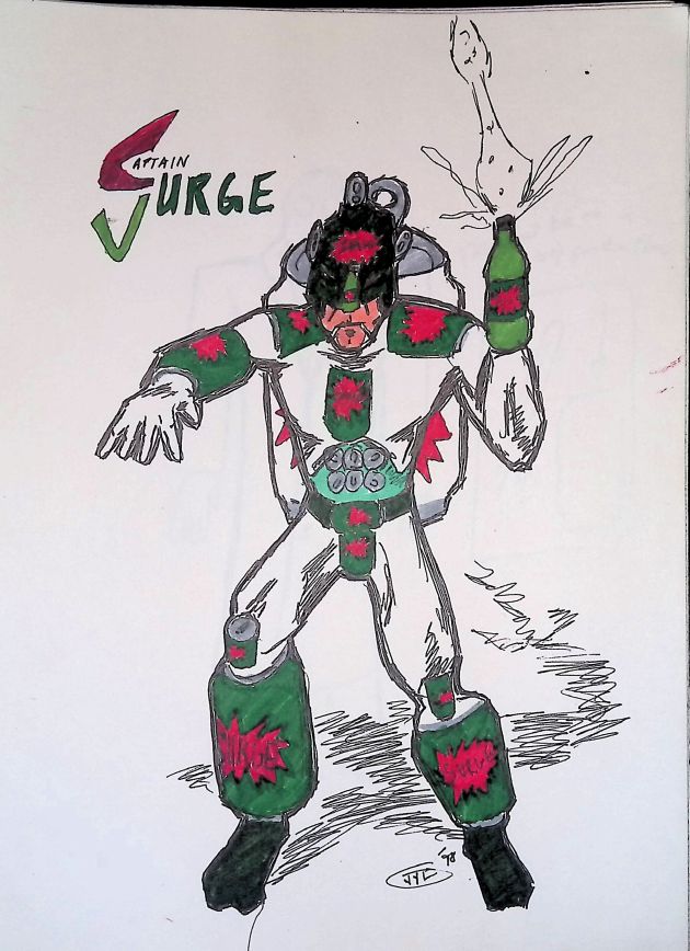 CAPTAIN SURGE / PEN AND&nbsp;MARKER