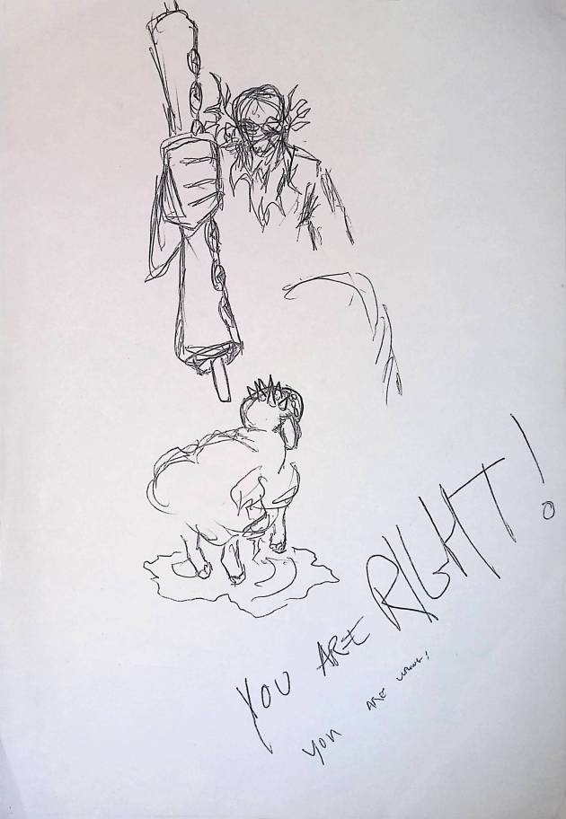 YOU ARE RIGHT, YOU ARE WRONG / PEN &&nbsp;INK