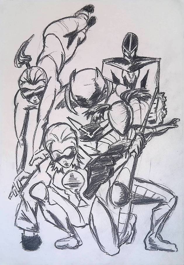 ASSEMBLY GOLD / CHARCOAL&nbsp;PENCIL