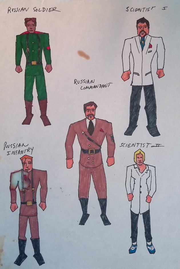 GOLDENEYE CHARACTERS / PEN &&nbsp;MARKER