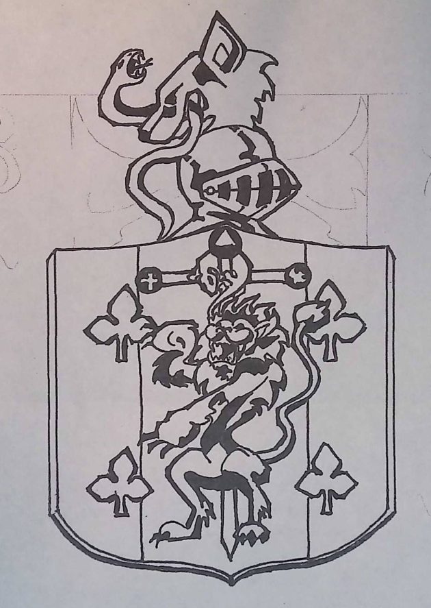 McGARY COAT OF ARMS / PEN &&nbsp;CRAYON