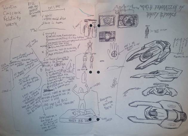 REVELATION STORY SKETCHES / BALLPOINT&nbsp;PEN