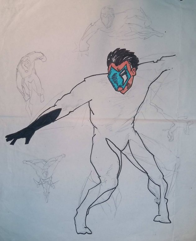 JET MOVEMENT STUDY / PENCIL &&nbsp;MARKER