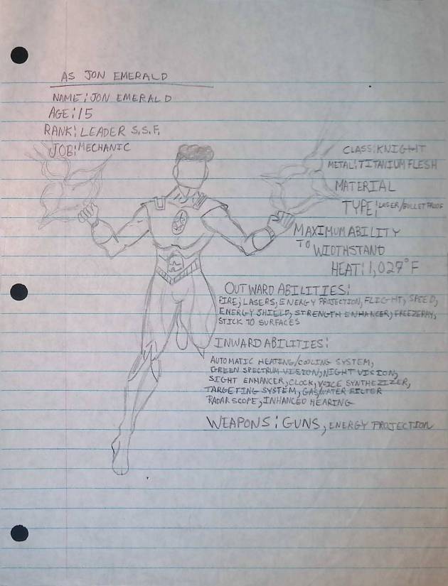 LANTERN LAD KNIGHT SUIT /&nbsp;PENCIL