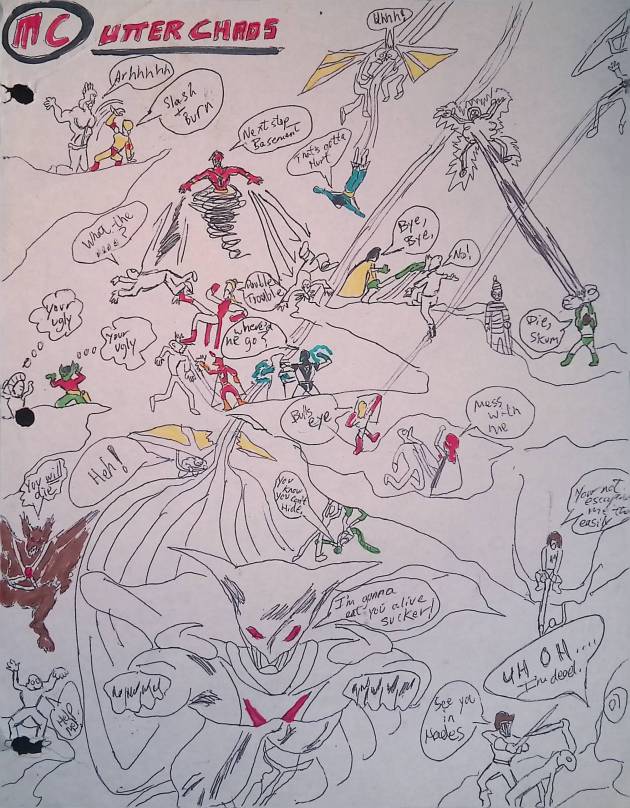 UTTER CHAOS SERIES / PENCIL, PEN &&nbsp;MARKER