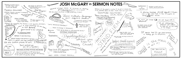 JOSH McGARY IN SERMON NOTES / PEN, DIGITAL&nbsp;MEDIA