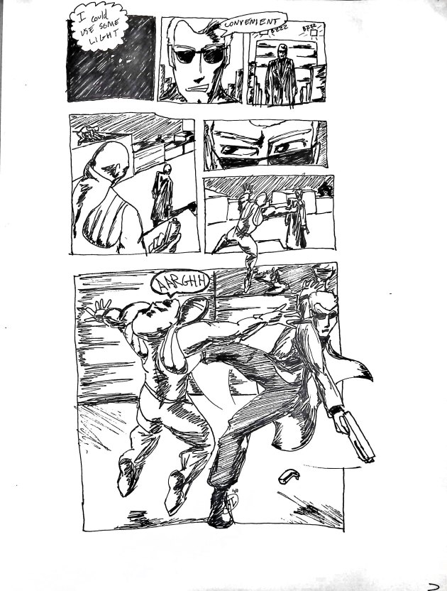 JAMES WARNER COMIC STRIP / BALLPOINT&nbsp;PEN