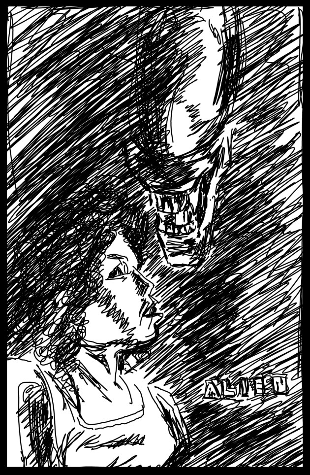 ALIEN SKETCH / DIGITAL&nbsp;INK