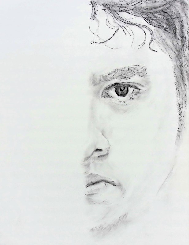 SELF PORTRAIT IN HALF /&nbsp;GRAPHITE