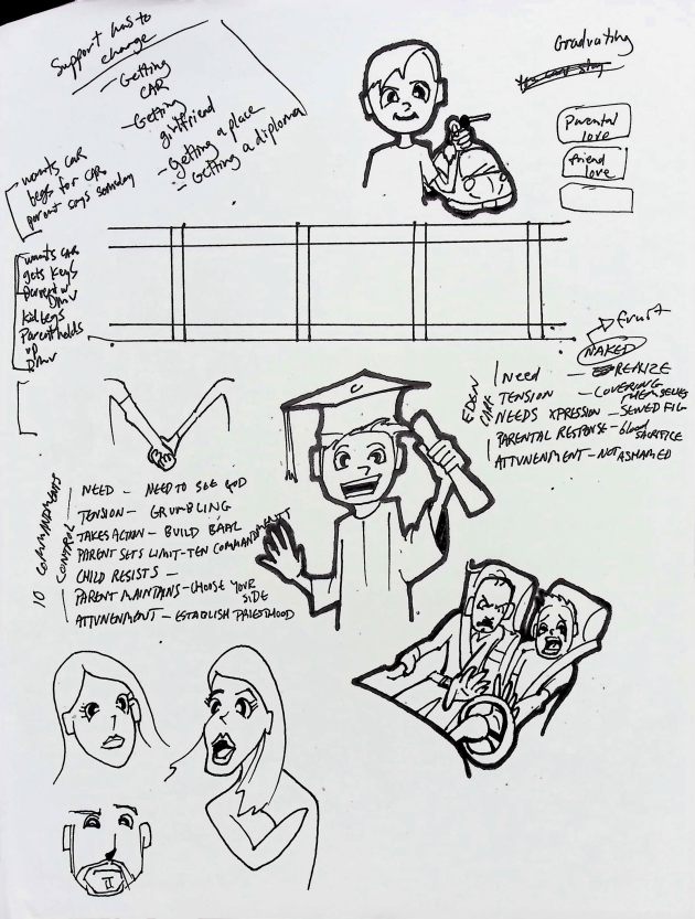 LIFE MOMENTS SKETCHES / MARKER AND&nbsp;PEN